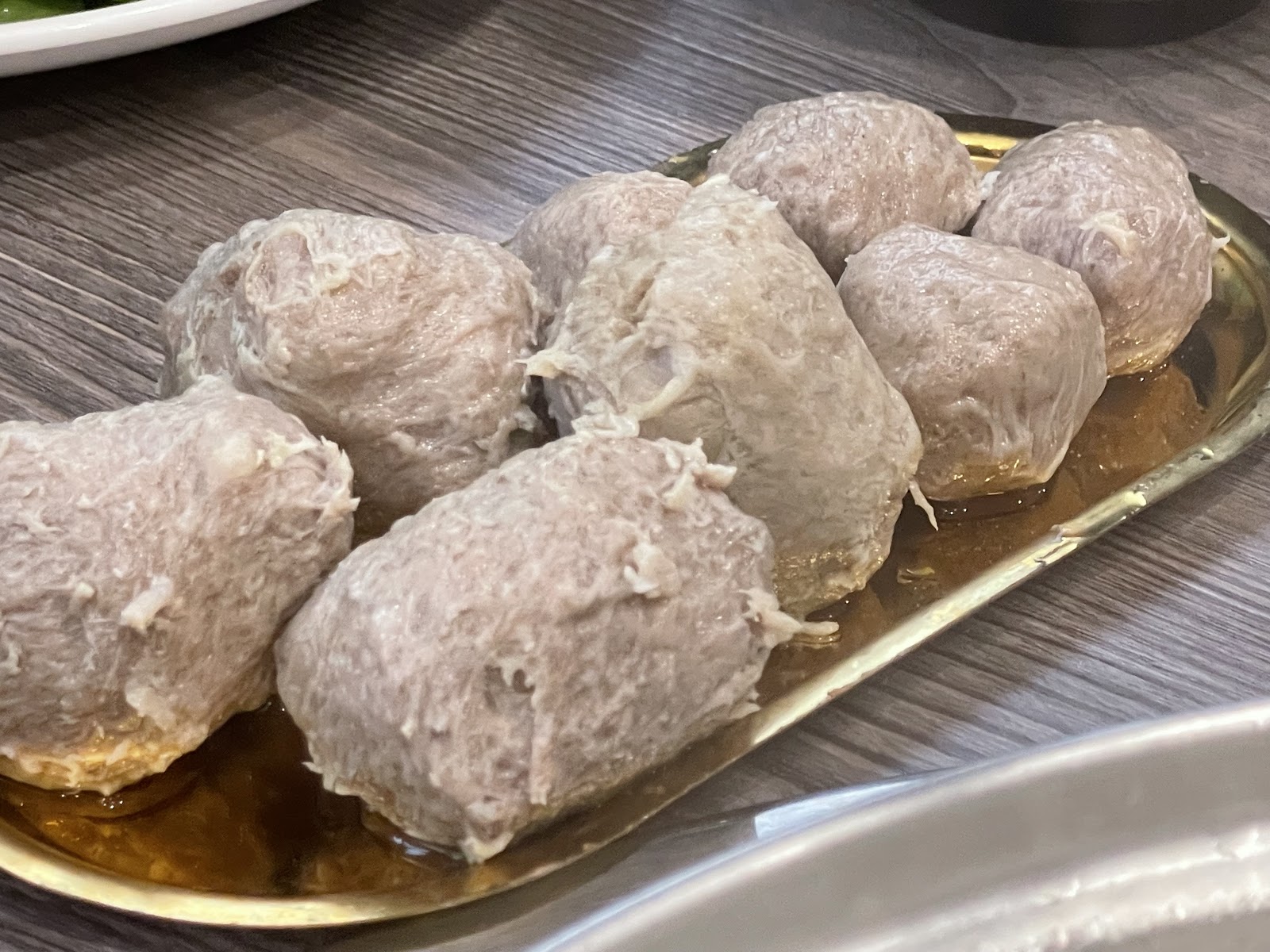 A plate of hand-made beef balls