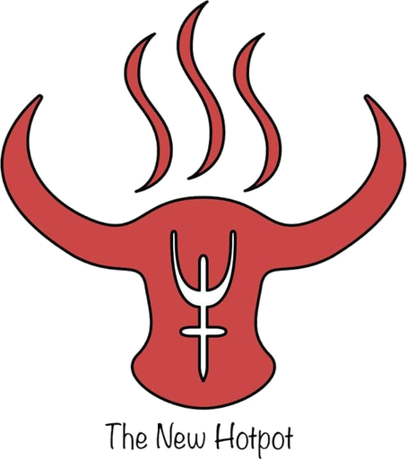 The New Hotpot logo, a red bull head with rising steam